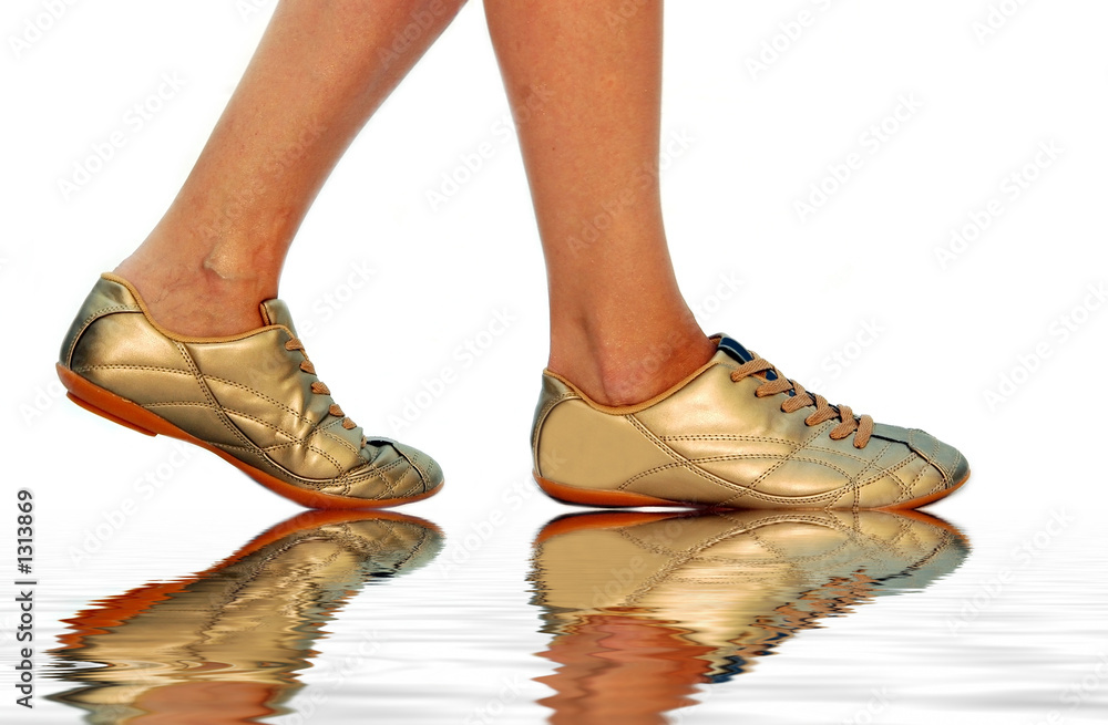 golden footwear