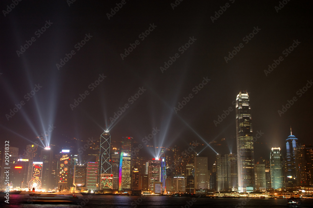 香港天际线夜景