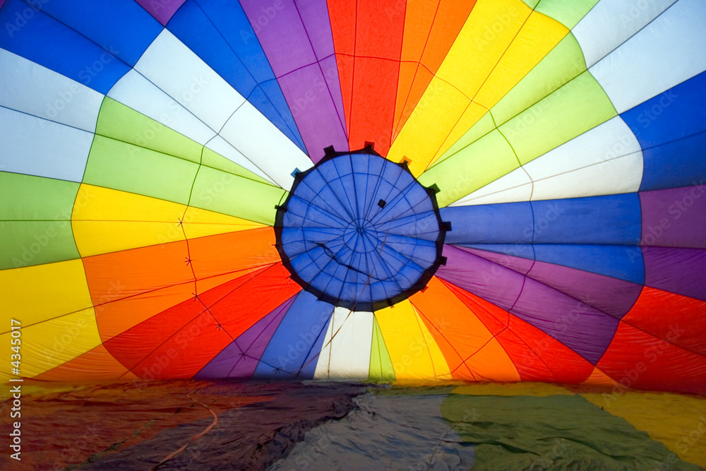 interior of hot air balloon