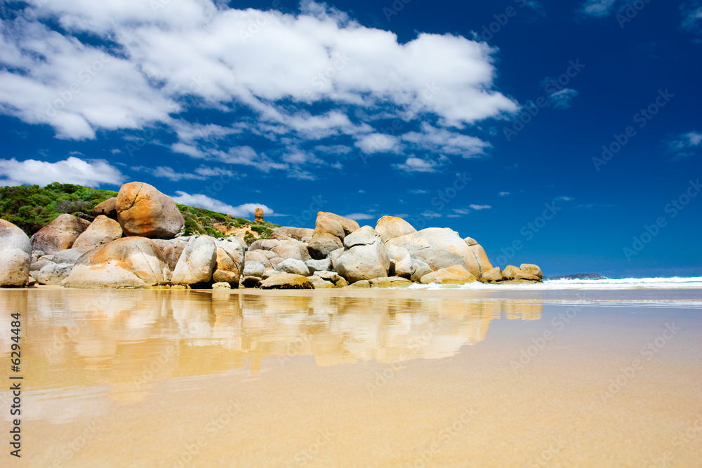 Large Rocks on a beach at Wilsons Prom