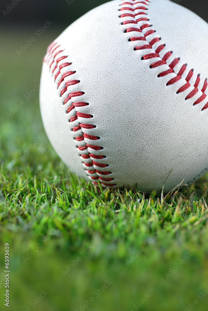 Baseball on the field