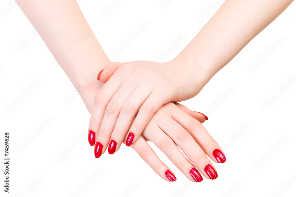 Elegant woman hands