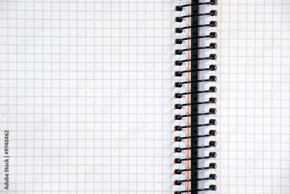 blank spiral notepad