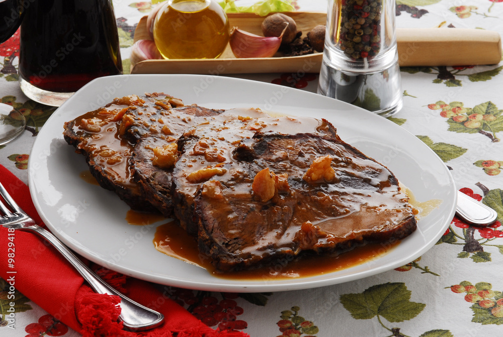 Stracotto di asino alla paesana - Secondi Carne Lombardia