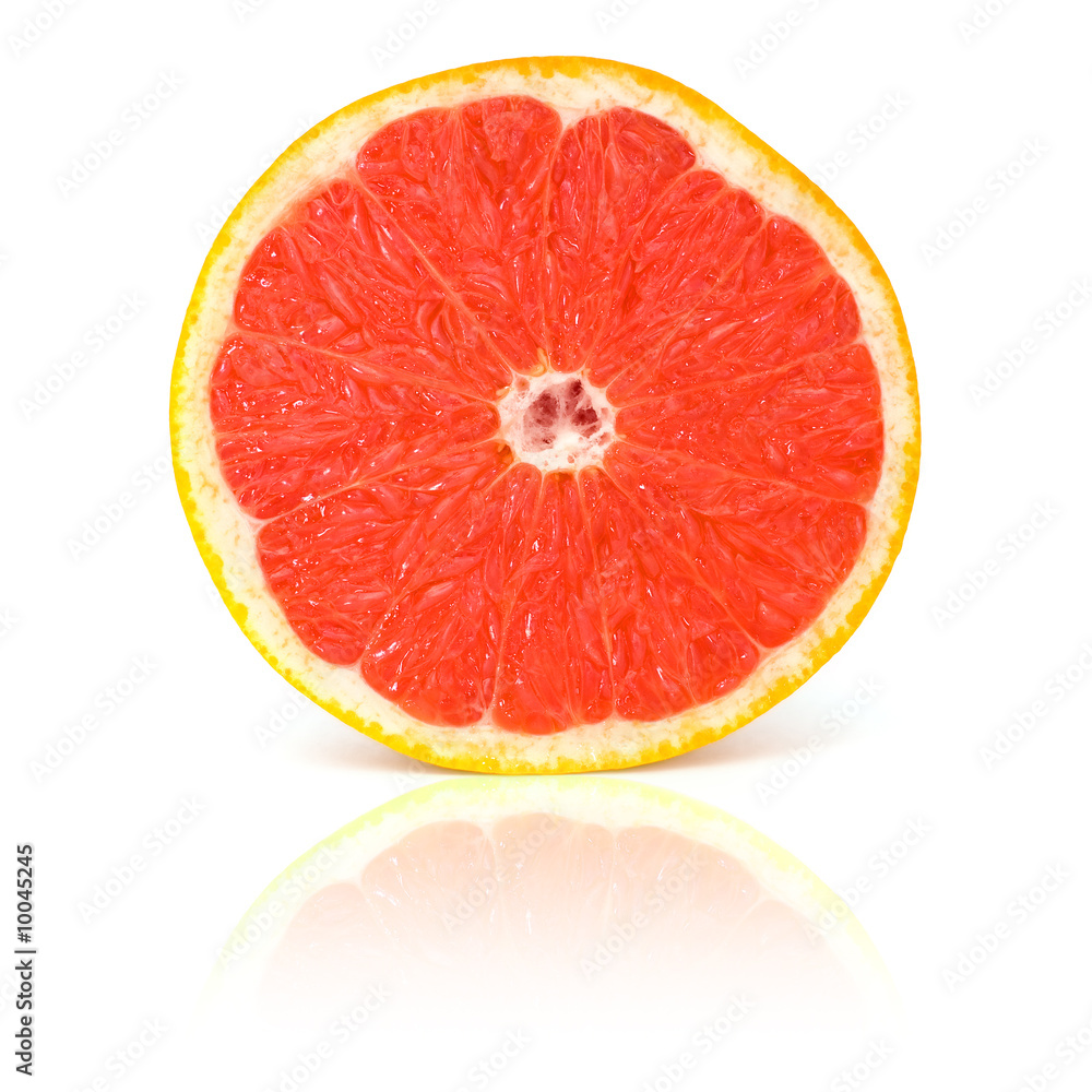 Grapefruit isolated on white background