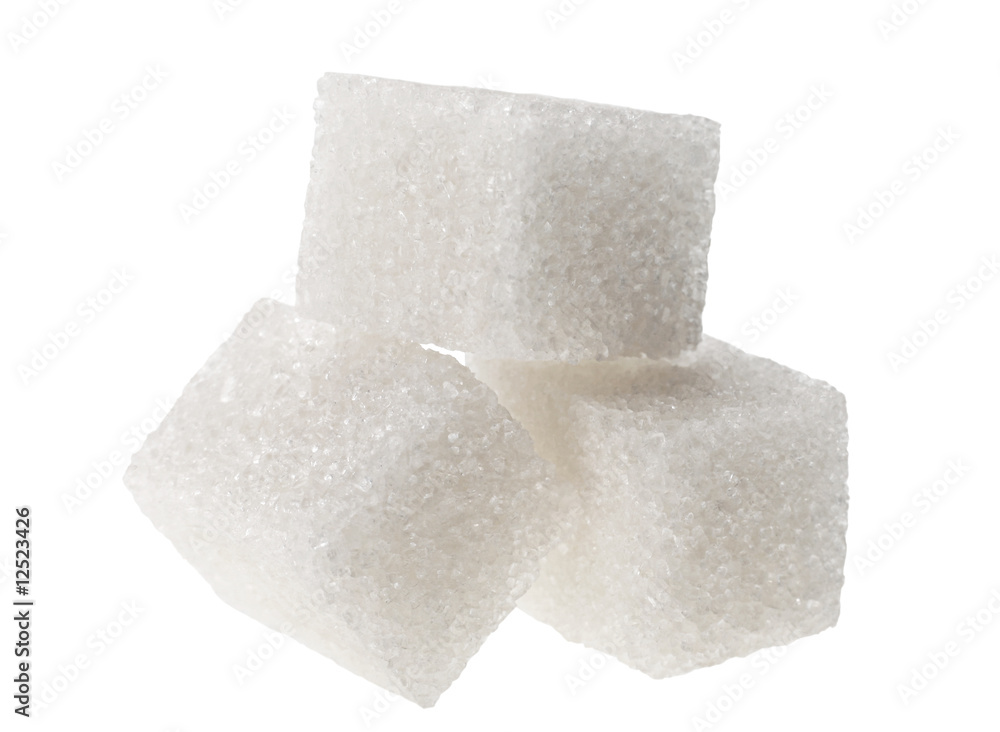 White sugar cube