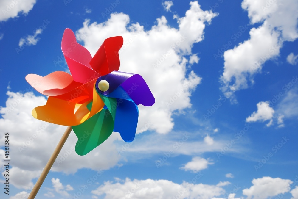 pinwheel against beautiful sky