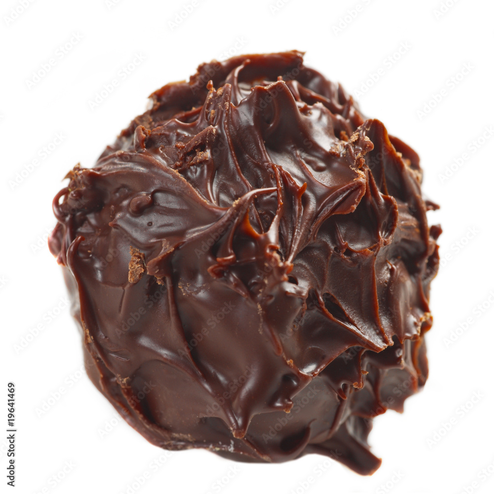 chocolate truffle macro