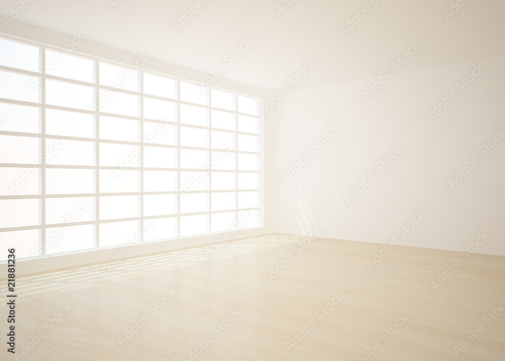 white empty room