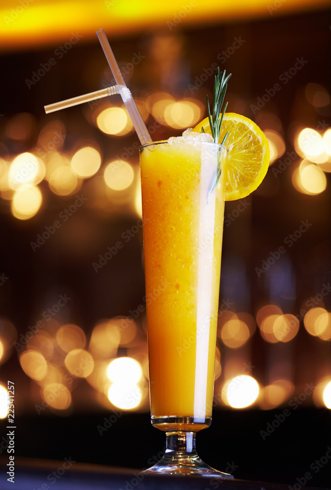 Yellow cocktail