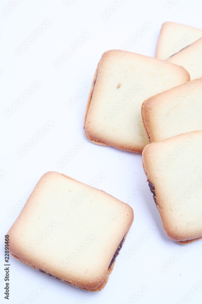 cookie with white background