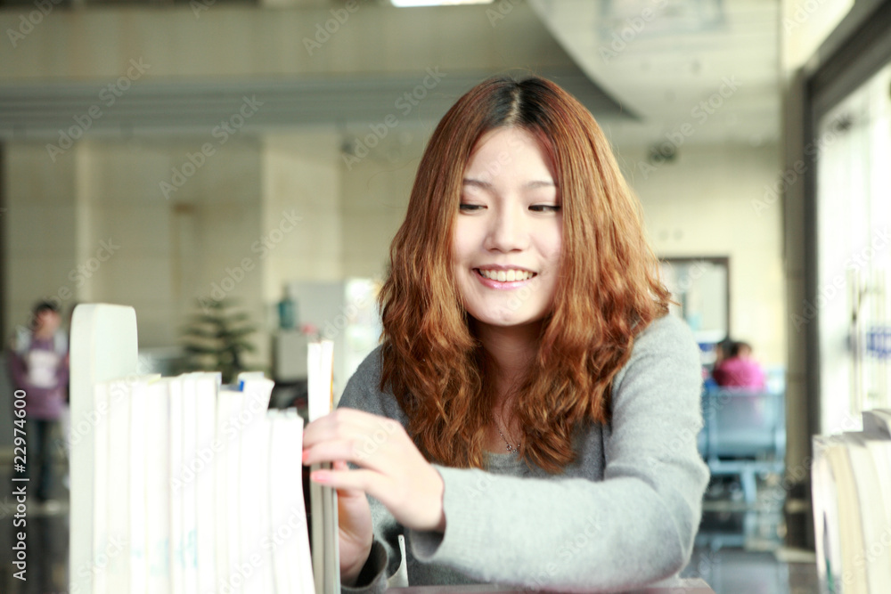 asian student in classroom