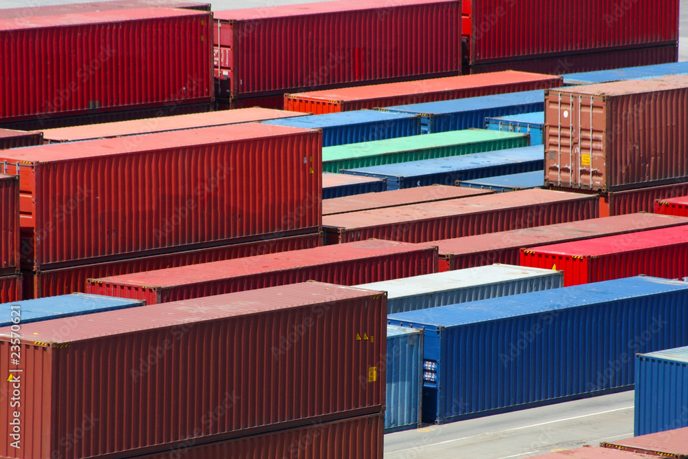 Stack of sea containers