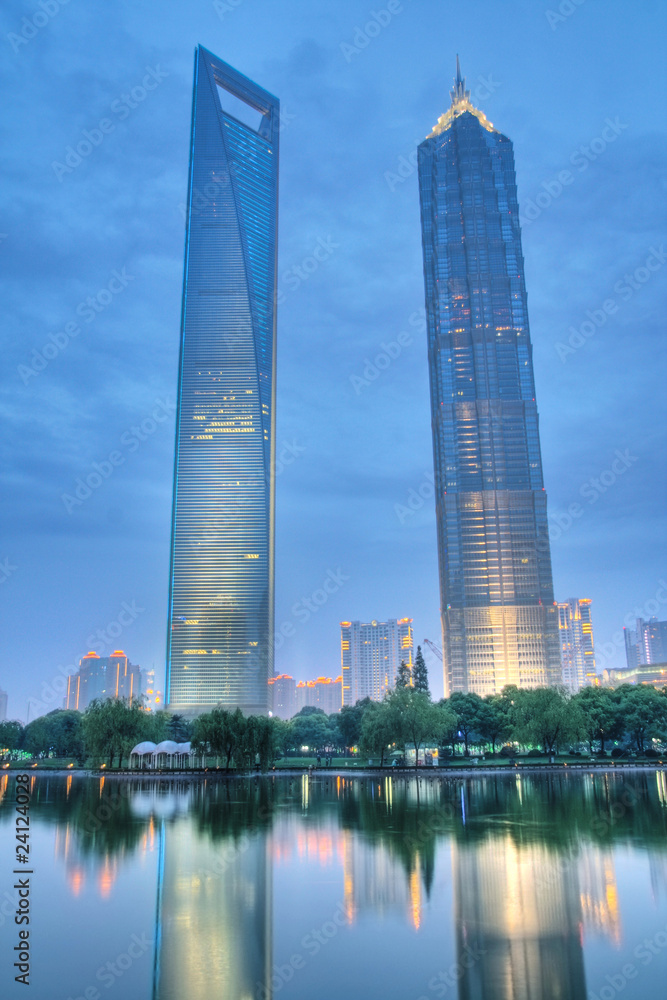 skyscrapers in shanghai