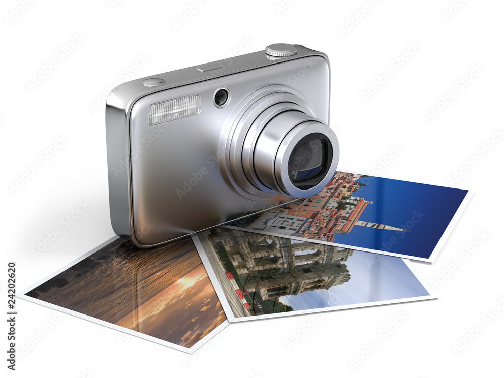 Photo camera with photos