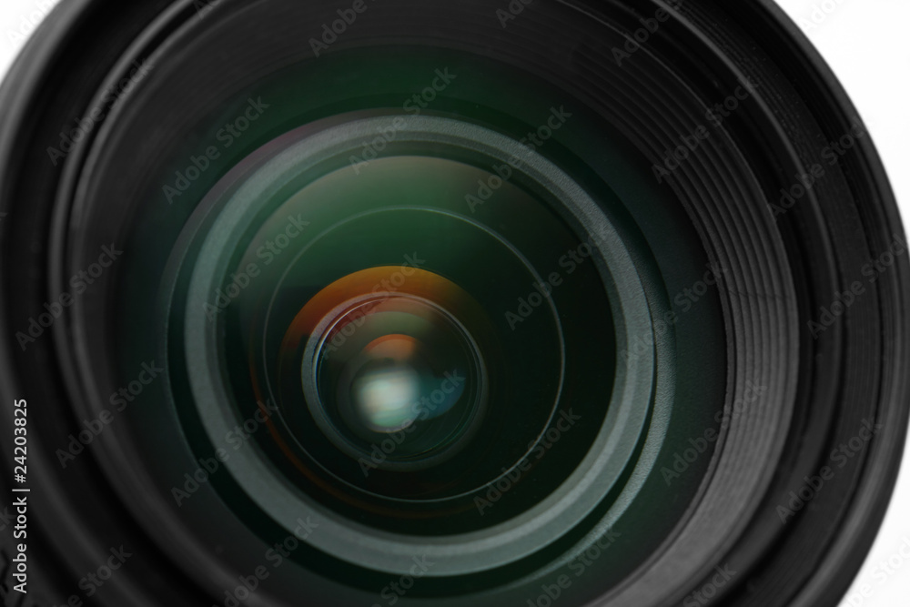 photo camera lens close-up