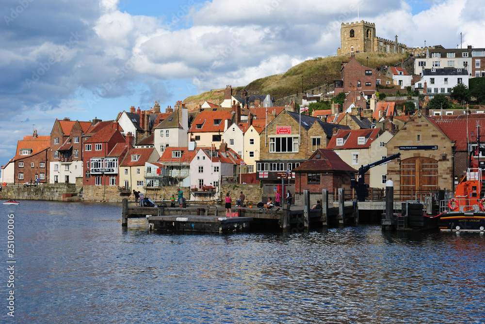 Cliffs in Whitby, England