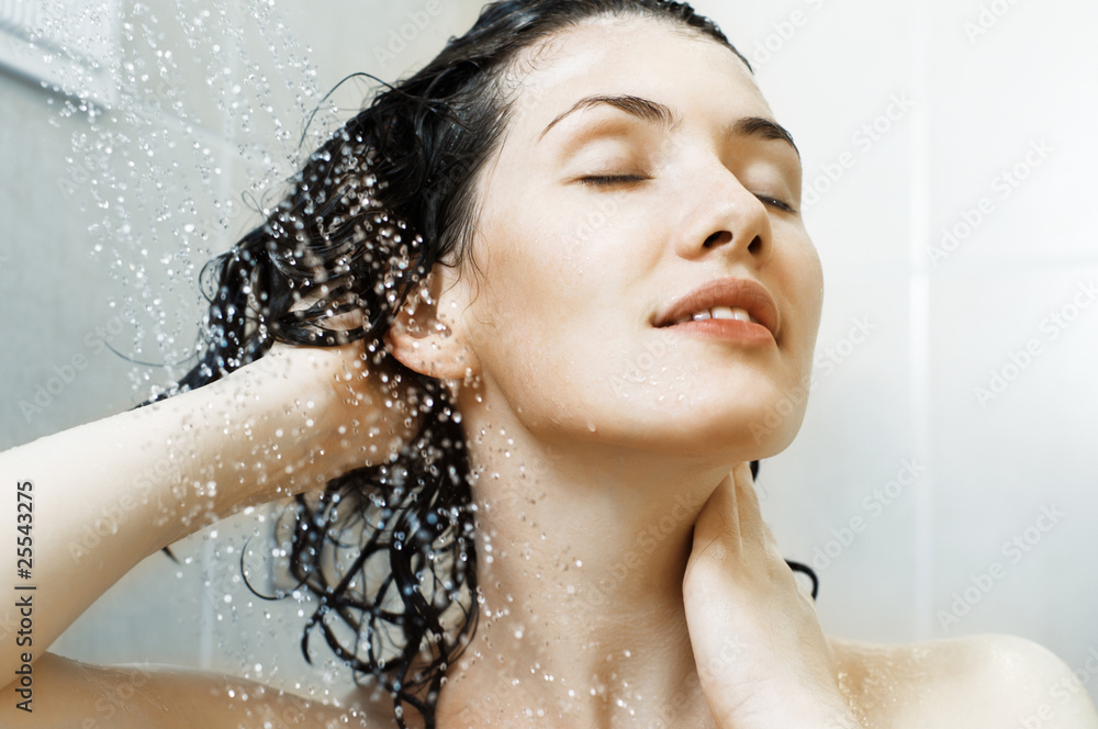 girl at the shower