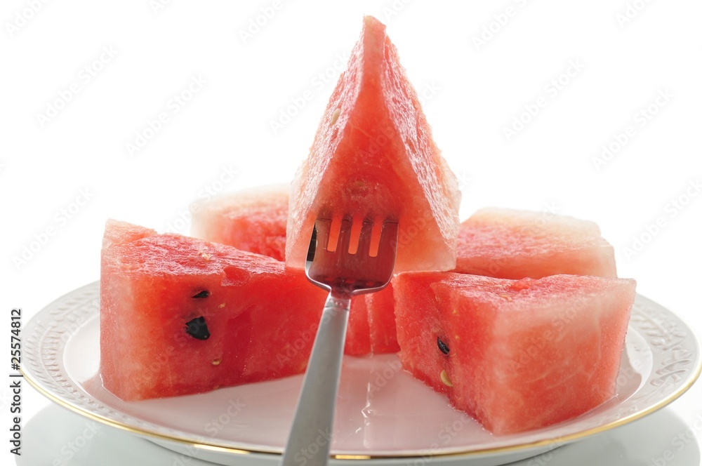 sliced watermelon