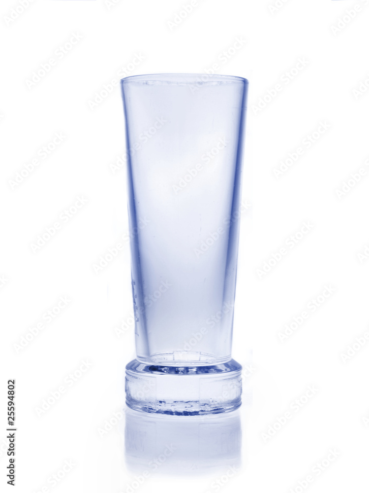 Empty glass isolated on white background