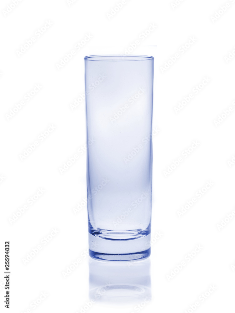 Empty glass isolated on white background