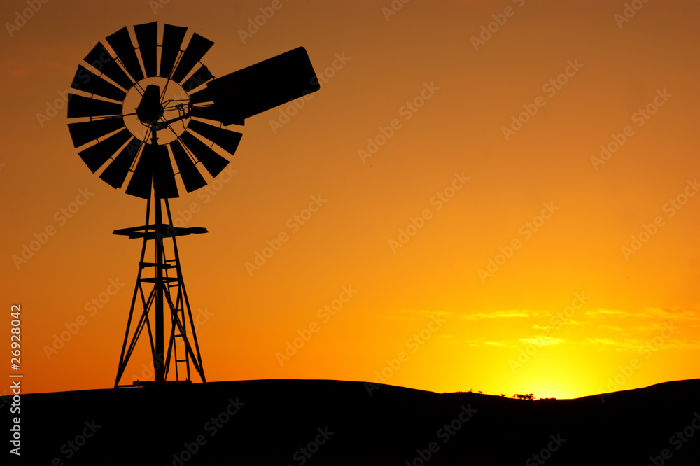 Windmill Sunset