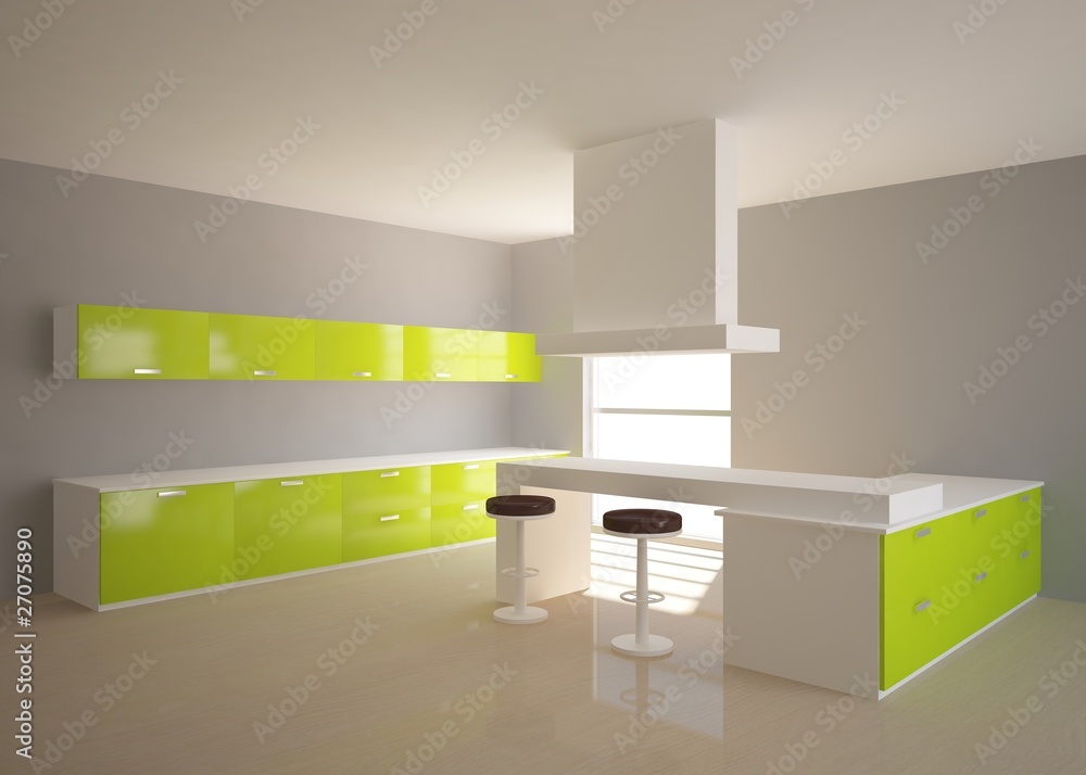 3d kitchen composition