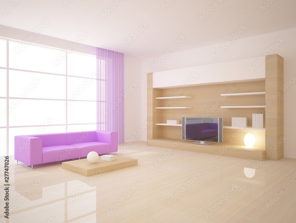 colored modern interior