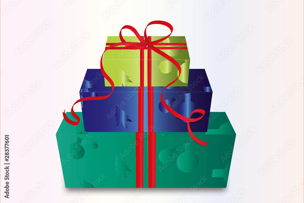 Gift Box: A gift box in 3 color