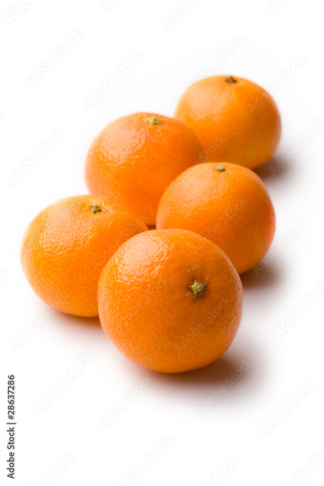 Tangerine  isolated on white