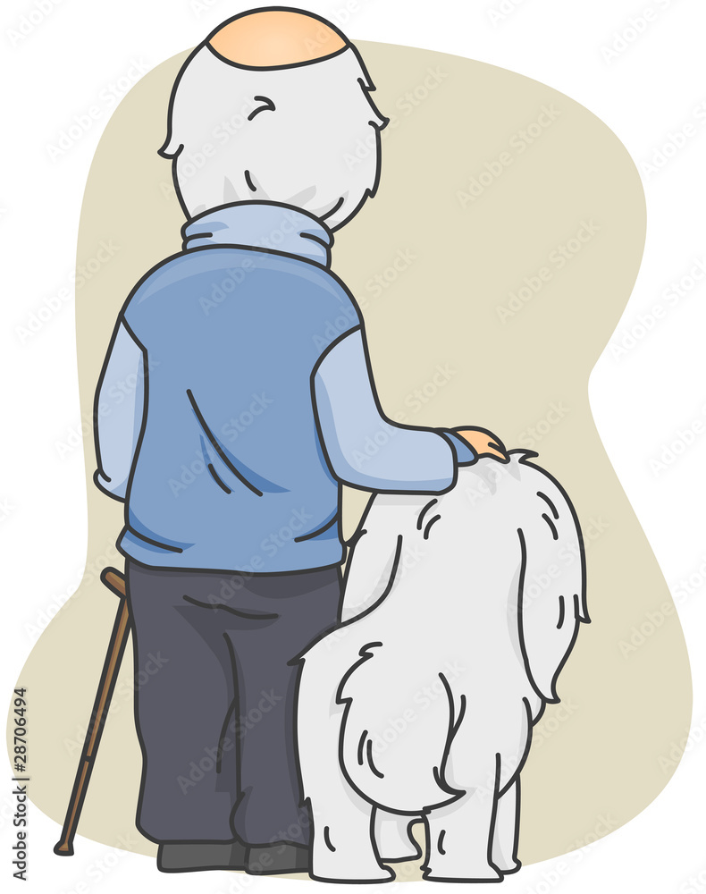 Old Man with His Dog