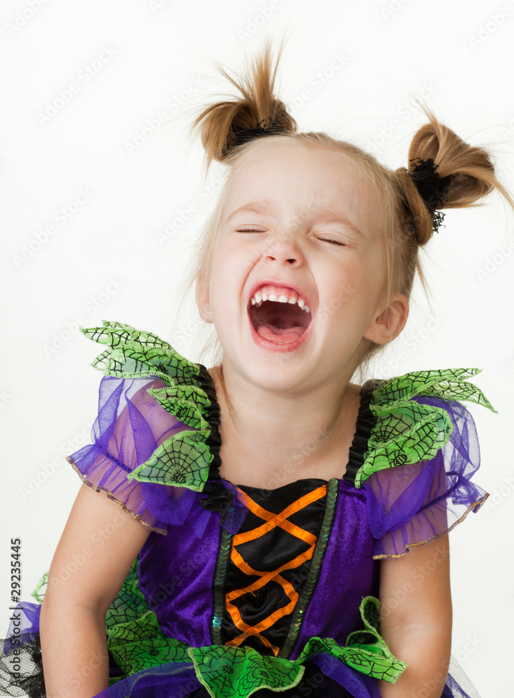 Laughing young little girl