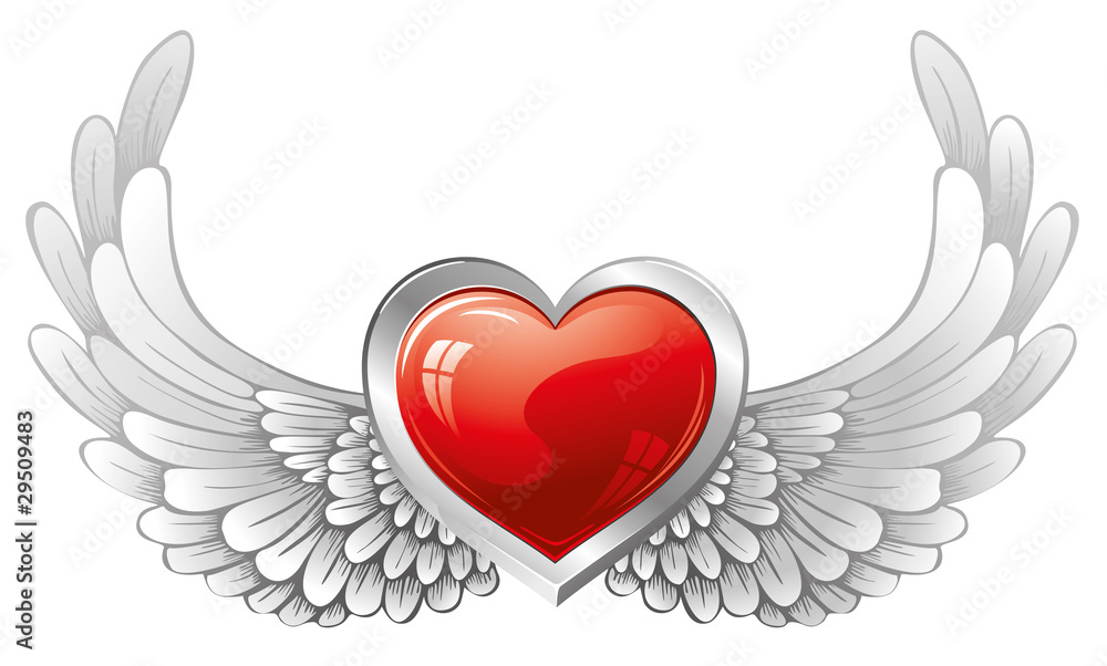 heart with wings