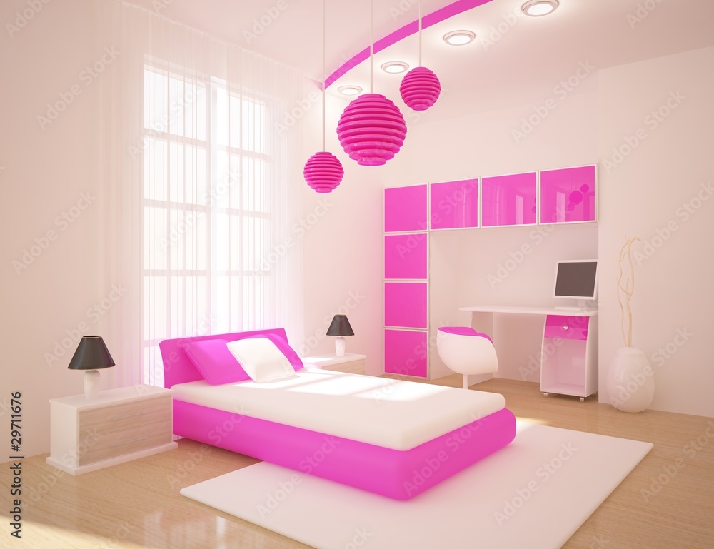 pink bedroom