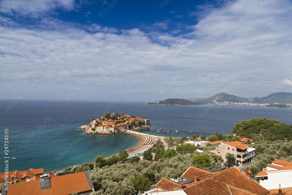 Island of Sveti Stefan in Montenegro.