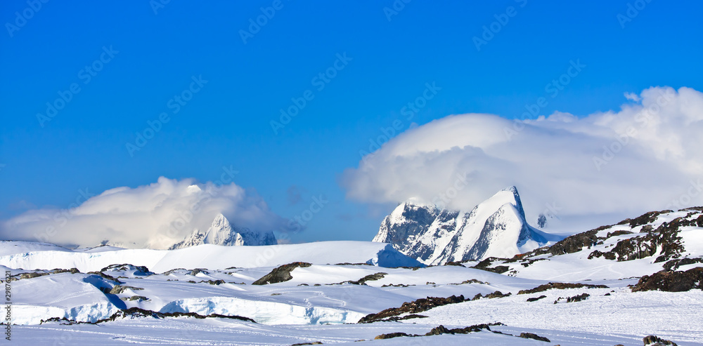 Beautiful snow-capped mountains