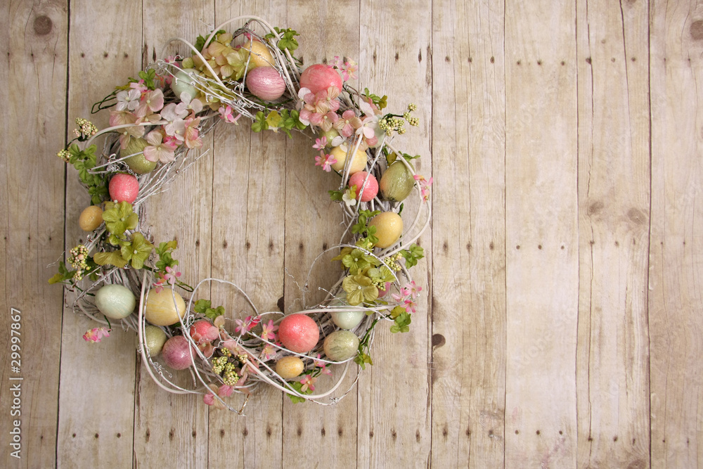 Easter egg wreath