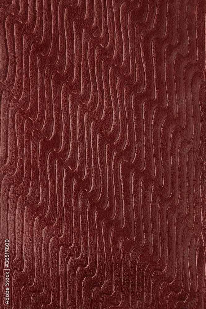 Embossed red leather, vertical background