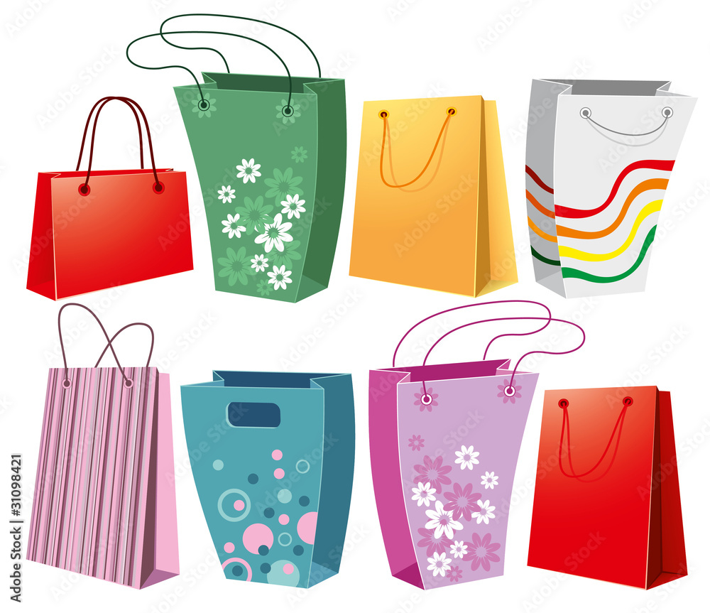 Set of shopping bags