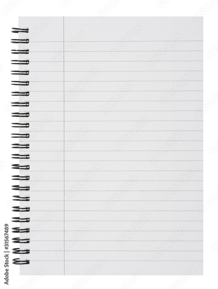 blank notebook