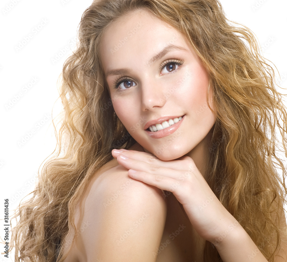 Beautiful Girl With Curly Hair