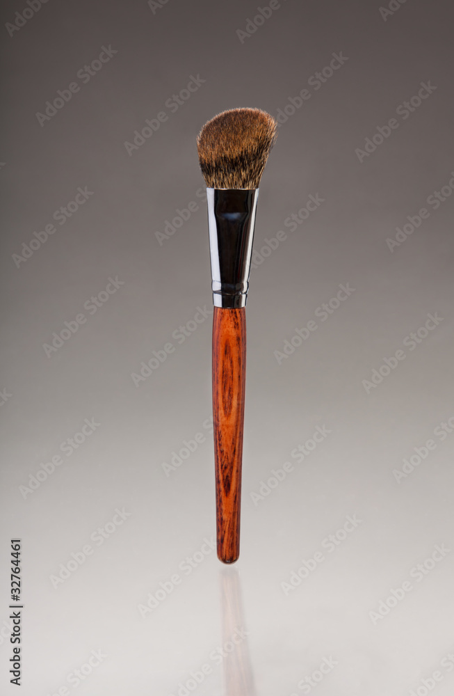 Angled blush brush