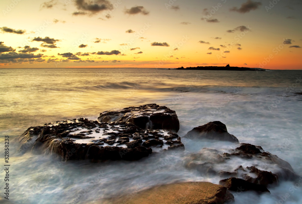 Atlantic sunset over Crab Island - Ireland