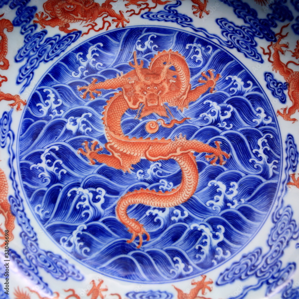 dragon on china