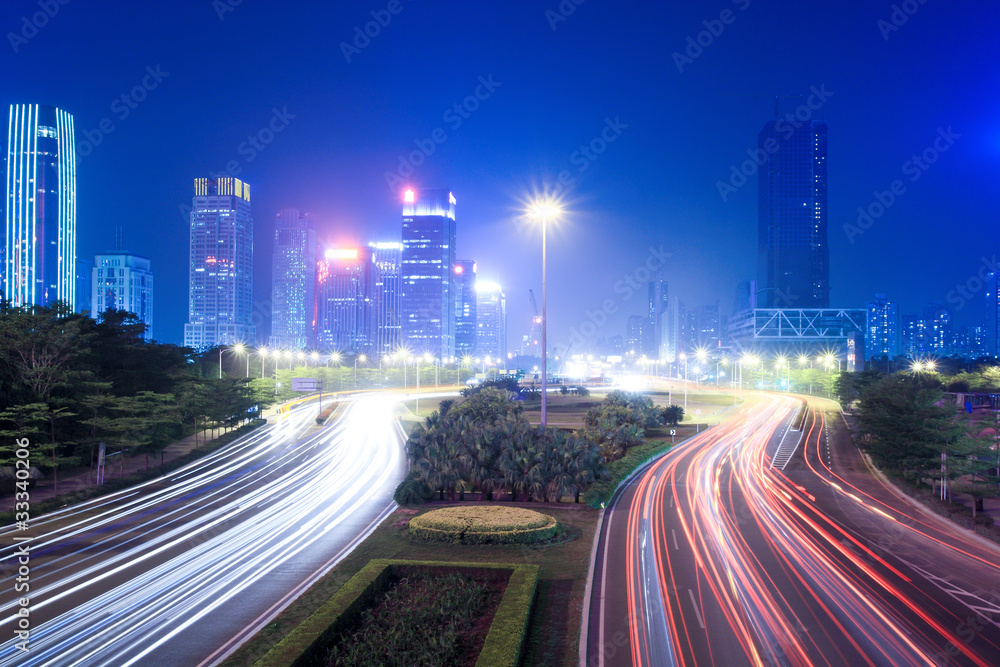 现代城市夜景