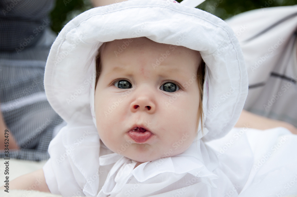 sweet baby in park