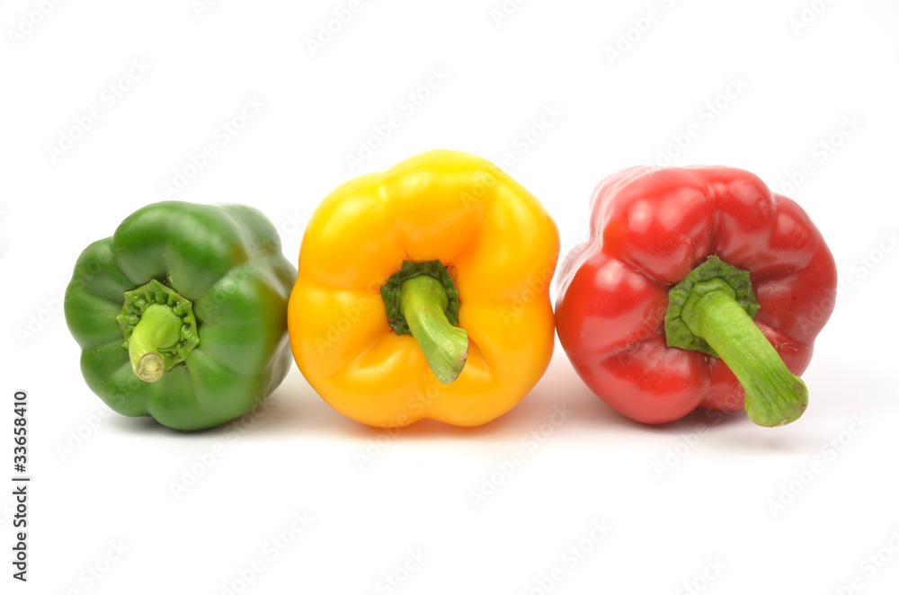 Fresh colorful paprika isolated