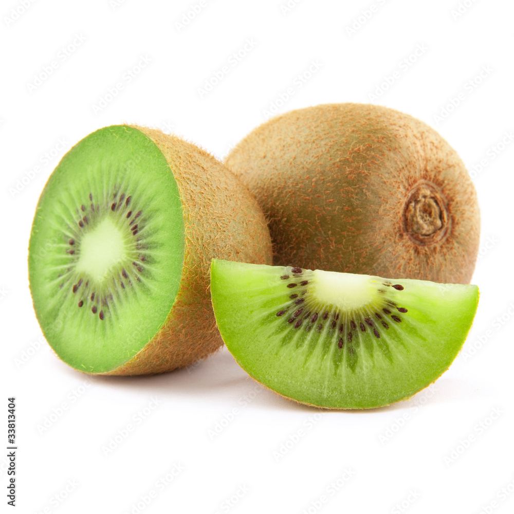 kiwi fruit isolated on white background