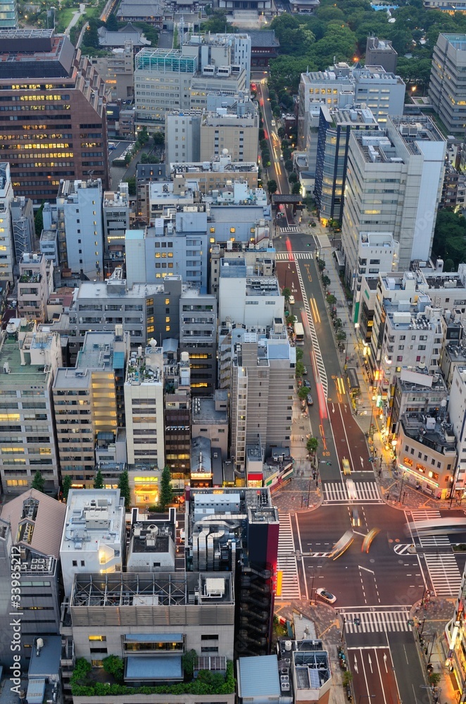 日本东京都港区天际线