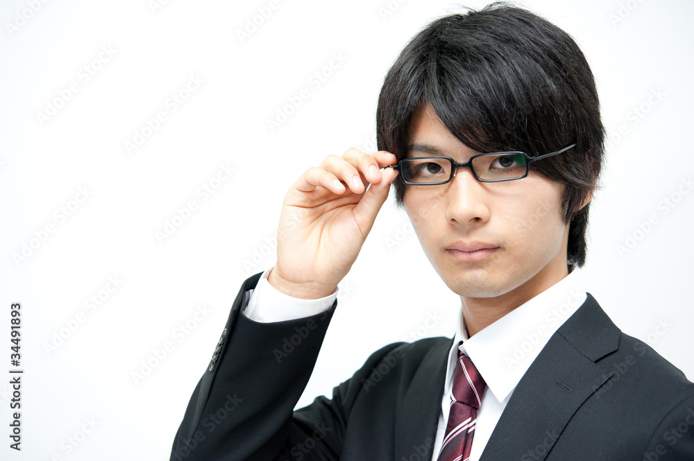 a portrait of young businessman